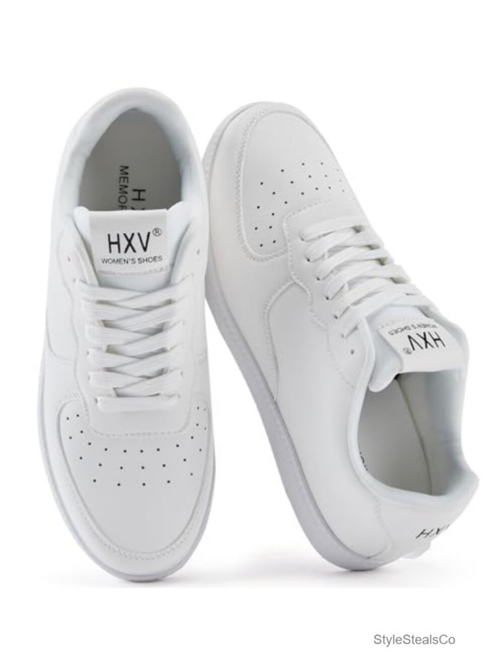 Classic Lace Up Fashion Sneakers for Women - Casual Comfortable Low Top Vegan